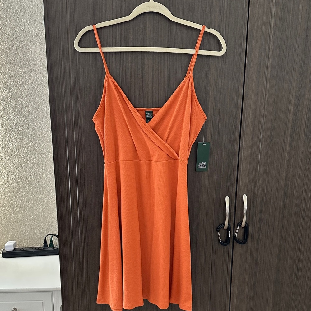 Wild‎ Fable Orange Spaghetti Strap Dress